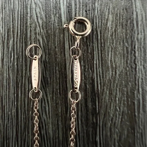rose‎ gold and diamond peretti bracelet
